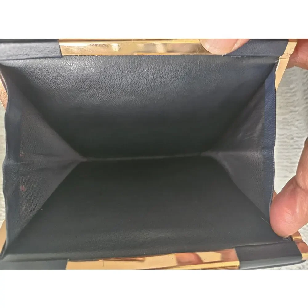 Etienne Aigner Vintage Kisslock Leather Wallet